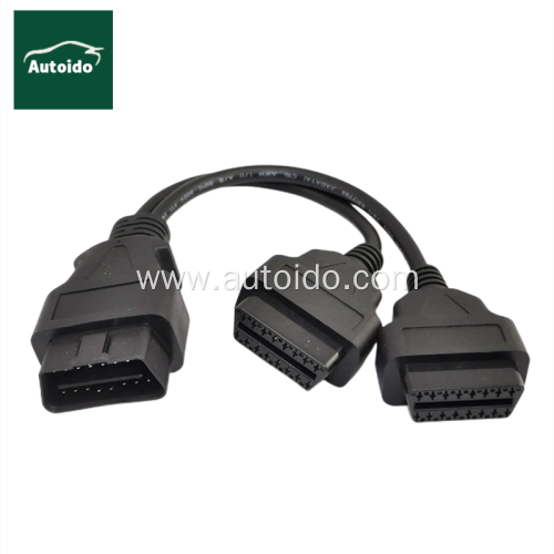 OBD2 Splitter Extension Y 16Pin Cable Dual Female